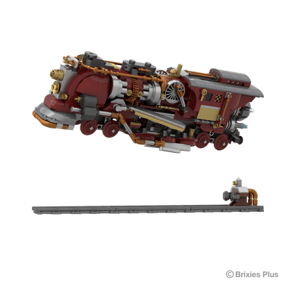 BRIXIES Plus Steampunk Flying Train