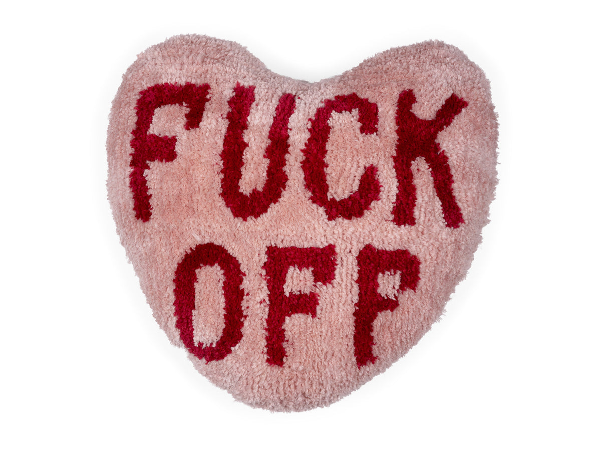 Coussin Cœur « Fuck Off »