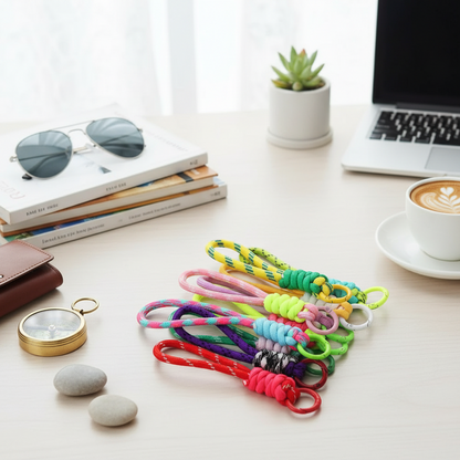 Porte-Clés en Corde Tressée