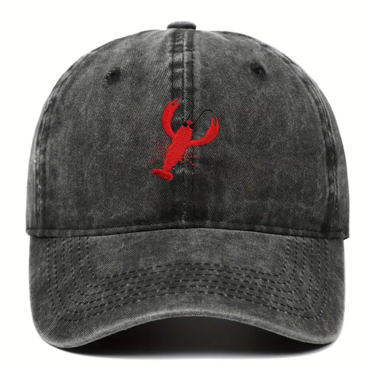 Embroidered Lobster Cap