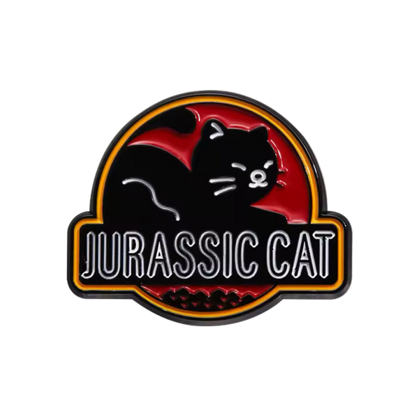 Anstecknadel „Jurassic Cat“