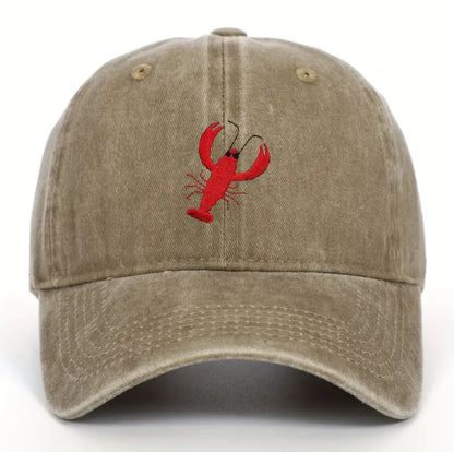 Embroidered Lobster Cap