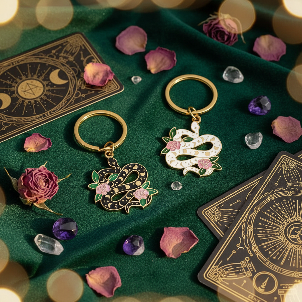 Porte-Clés Serpent Lunaire