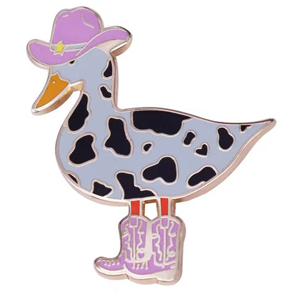 Pin's Canard Cow-Girl