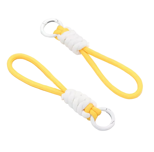 Sleutelhanger van gevlochten touw