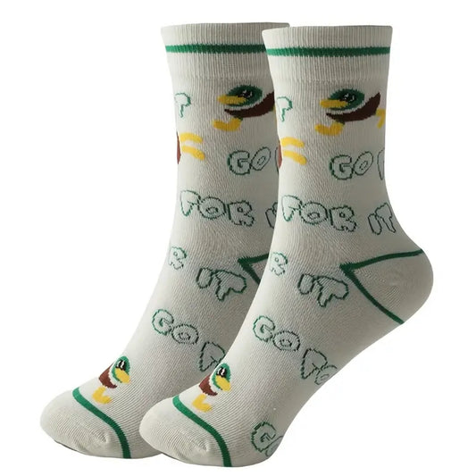 Mallard Duck “Go For It” Socks
