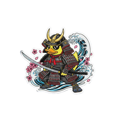 Sticker Autocollant Canard Samouraï – Honneur & Courage
