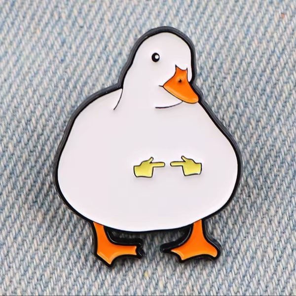 pins canard blanc timide cc