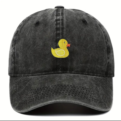 Casquette Délavée Canard Jaune Brodé