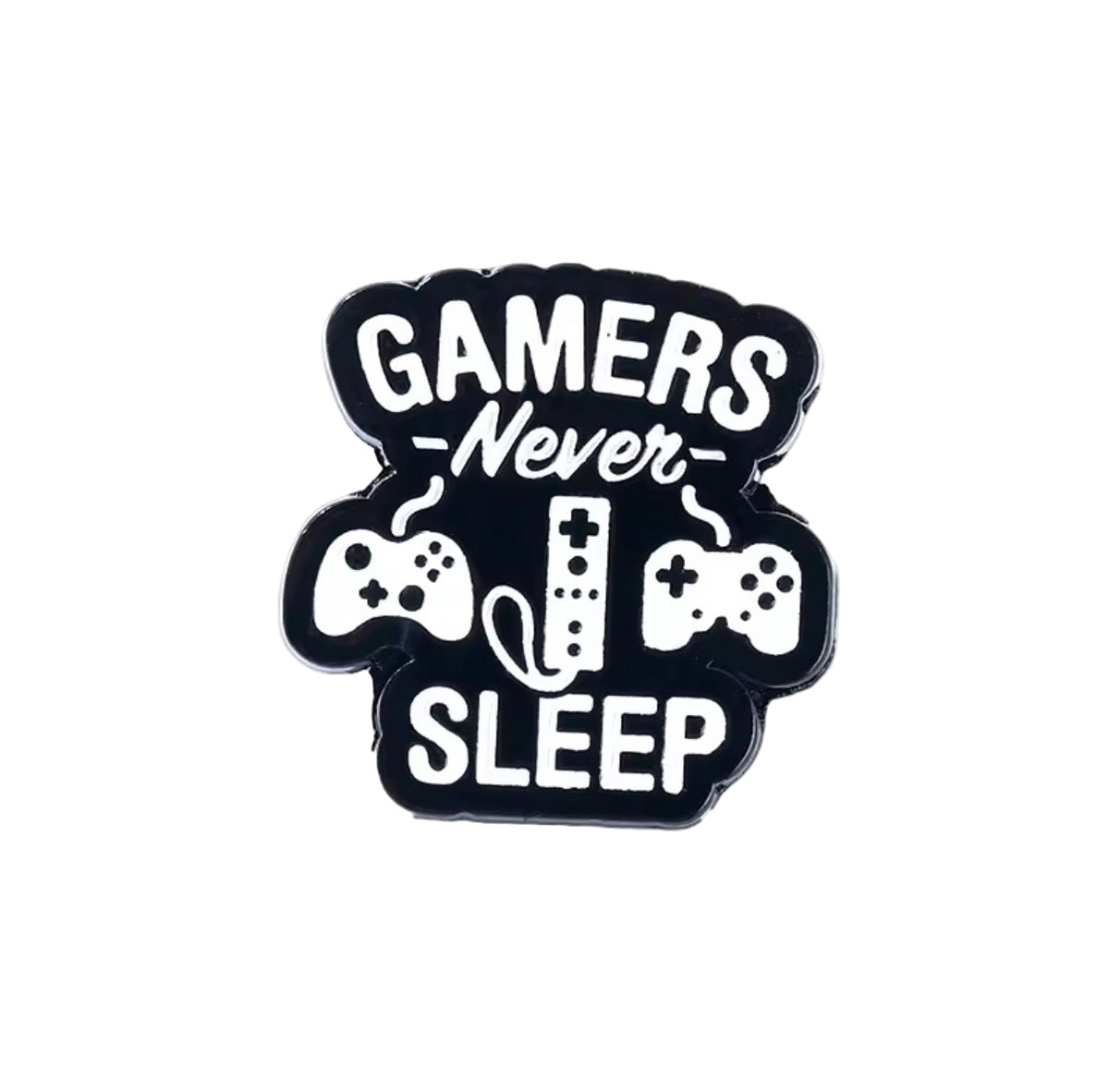 Gamer Never Sleeps Pin