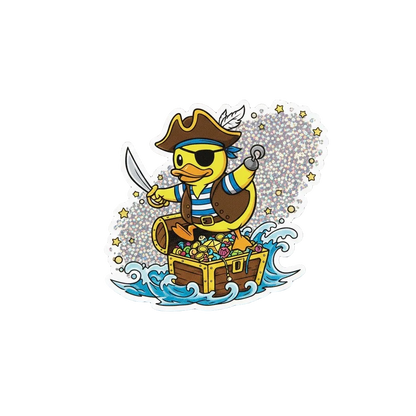 Piraten Eend Sticker – Schat & Avontuur