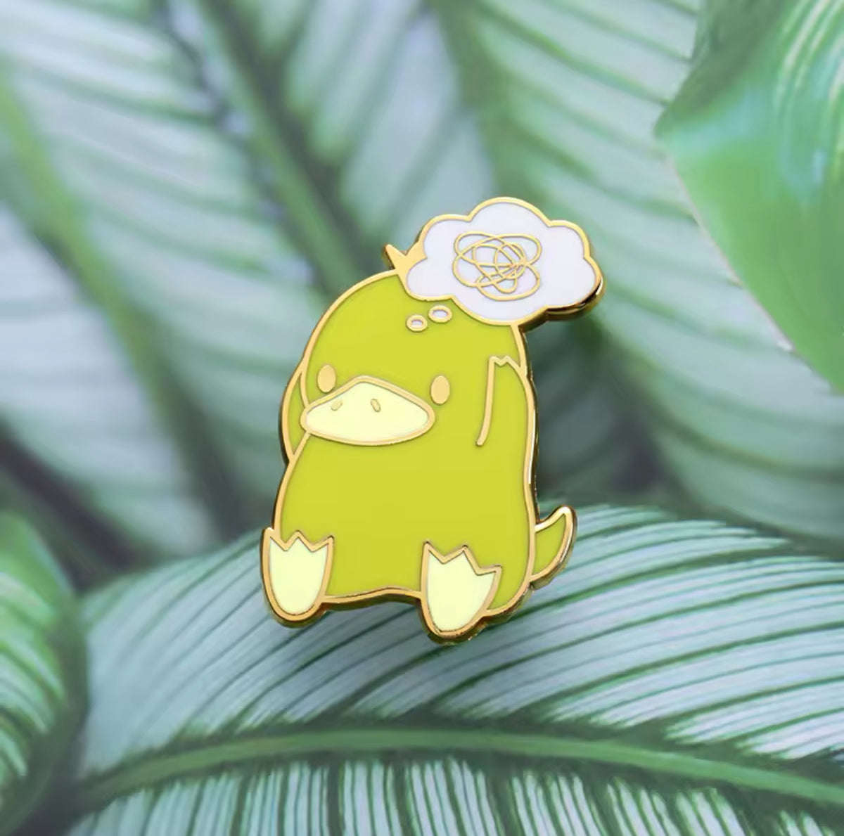 Confused Yellow Duck Pin