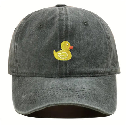 Casquette Délavée Canard Jaune Brodé
