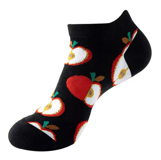 chaussettes courtes pommes
