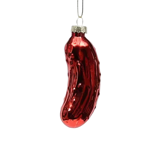 Red Pickle Christmas Bauble