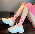 Damen-Socken Rosa Herz