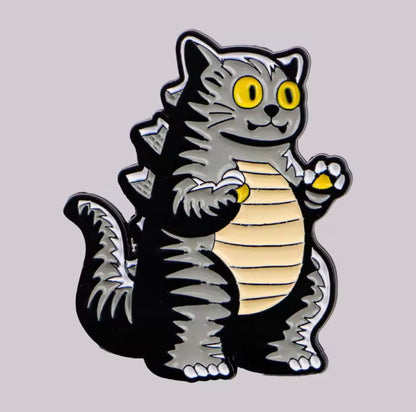 Catzilla Cat Pin