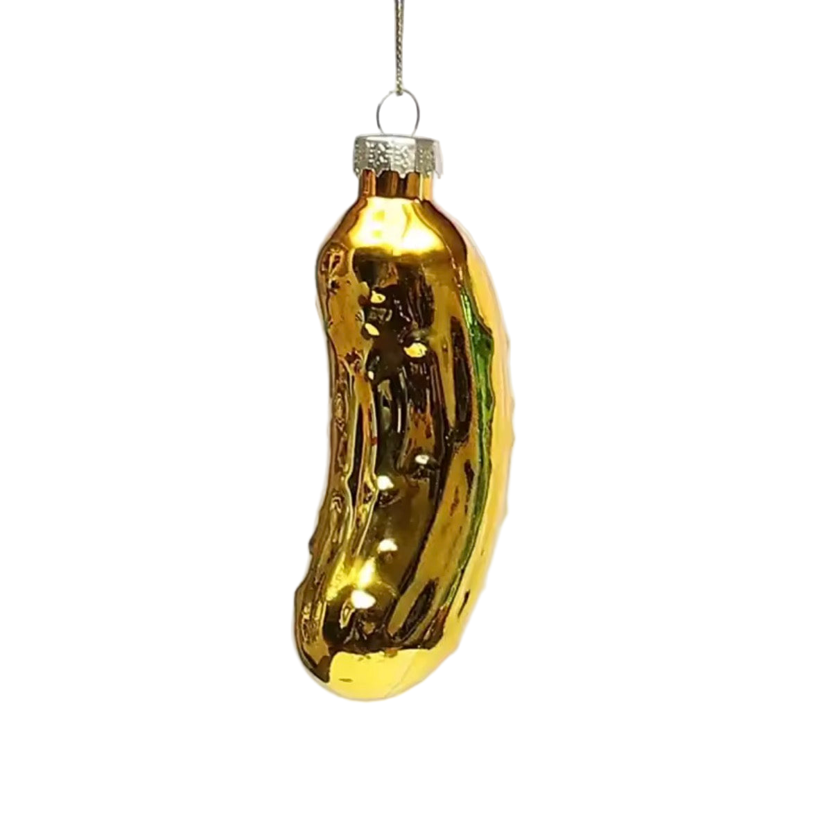 Golden Pickle Christmas Bauble