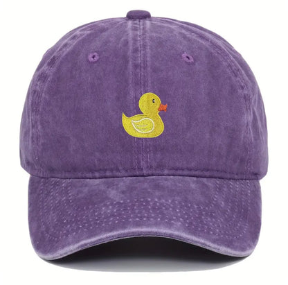Casquette Délavée Canard Jaune Brodé