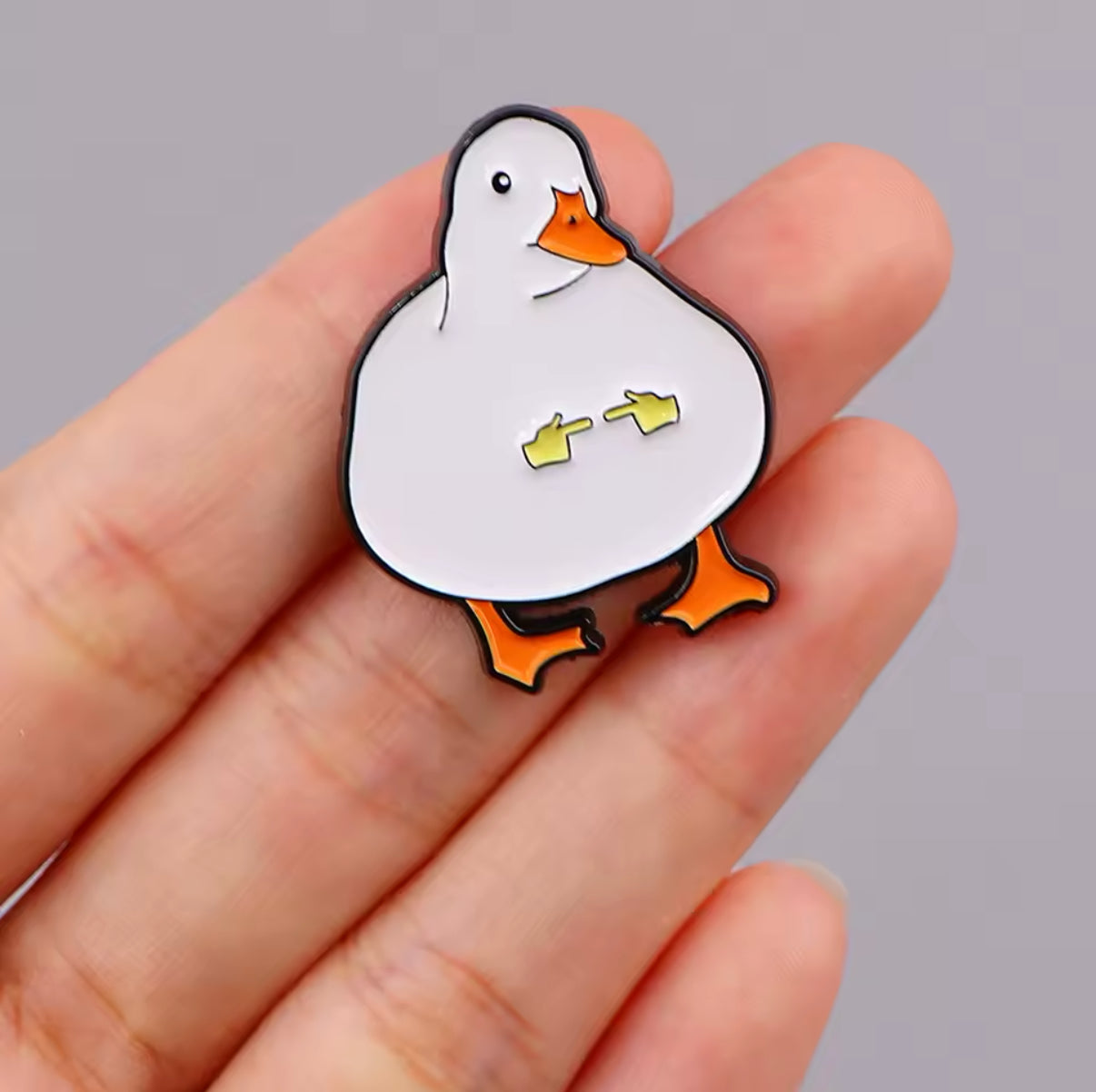 pins canard blanc timide cc