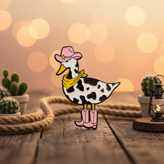 Pin's Canard Cow-Girl