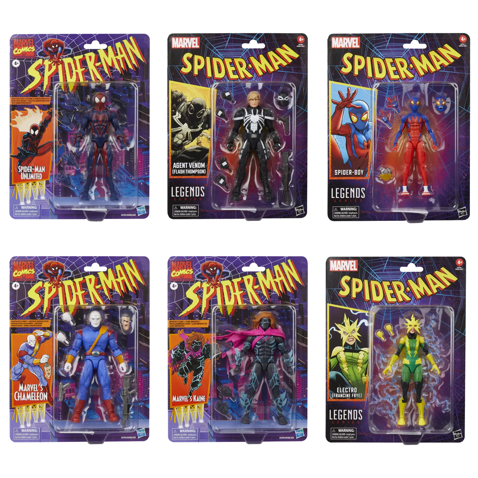 marvel legends series spider man unlimited hasbro