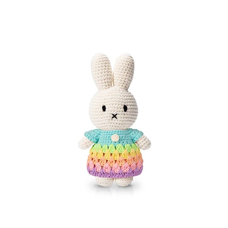 Robe Arc-en-ciel Pastel pour peluche