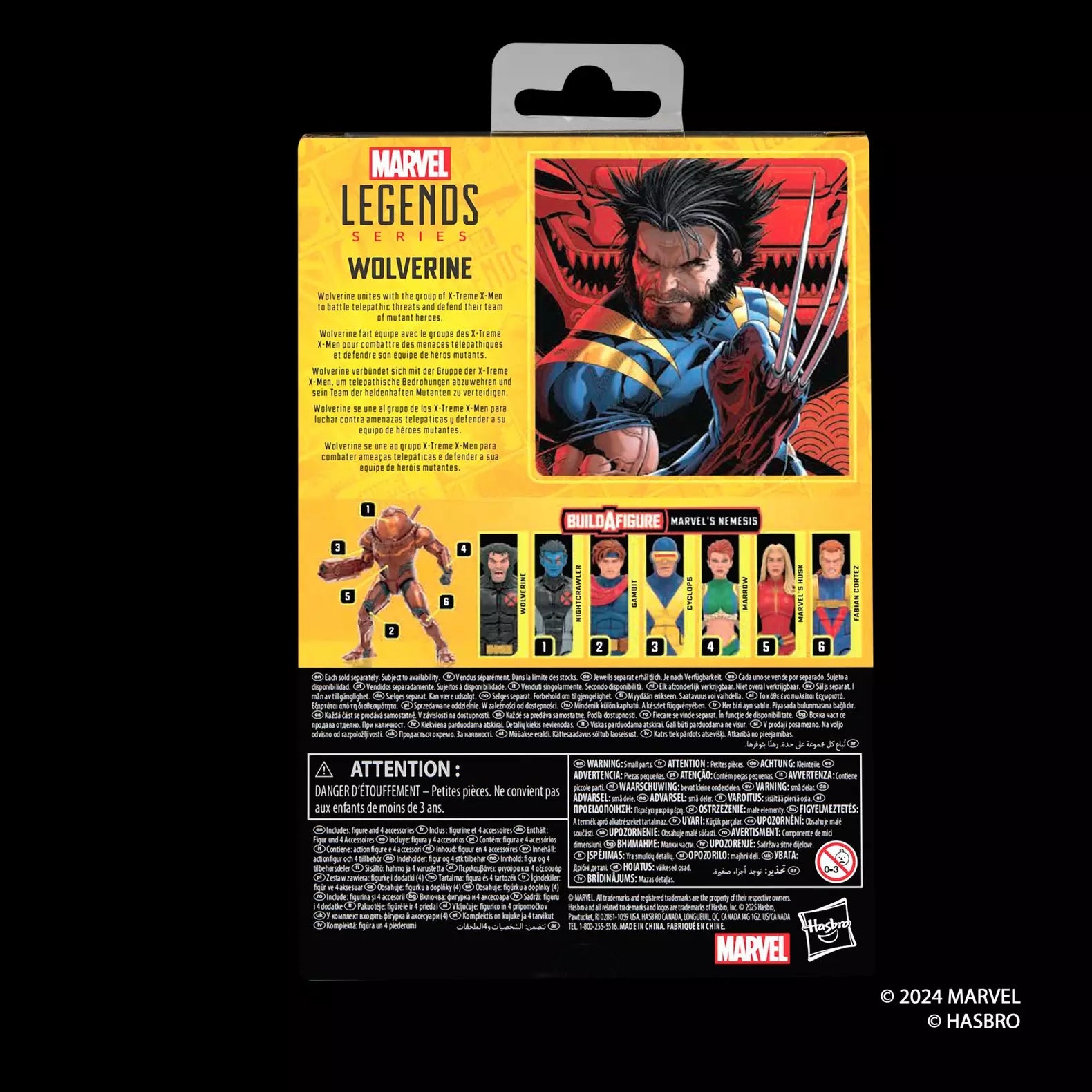 marvel legends series x treme x men wolverine hasbro