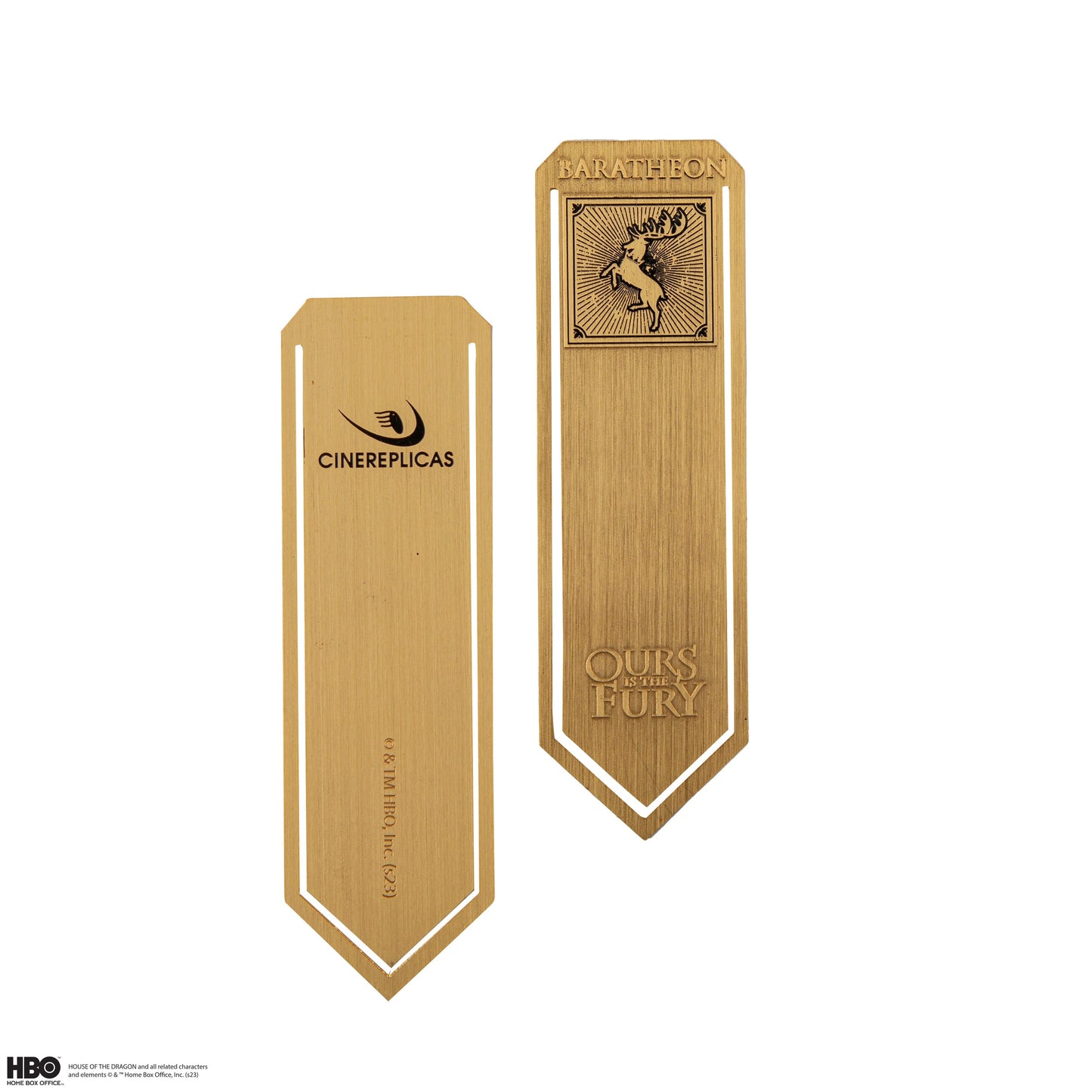 Set of 4 metal bookmarks: Stark, Lannister, Baratheon and Targaryen