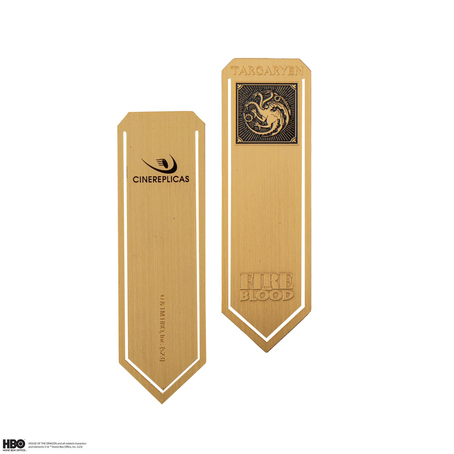 Set of 4 metal bookmarks: Stark, Lannister, Baratheon and Targaryen