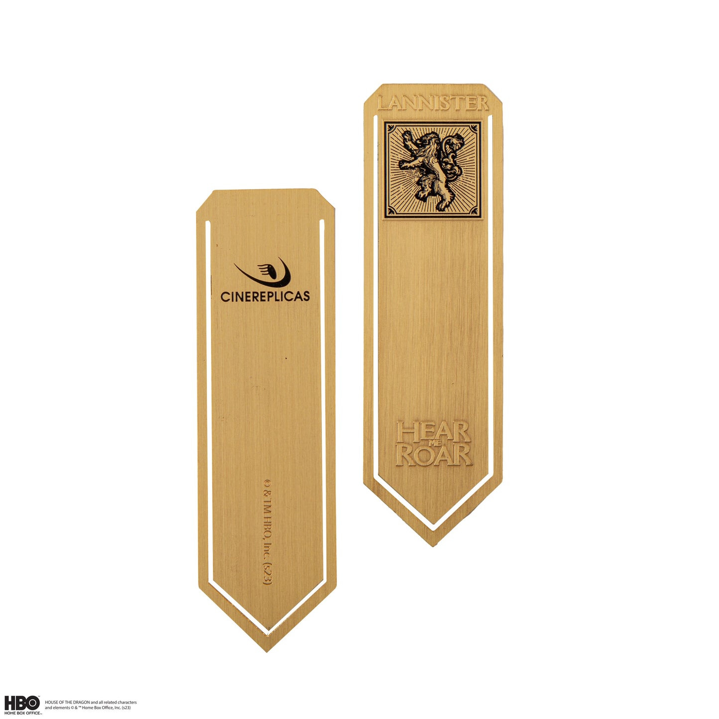 Set of 4 metal bookmarks: Stark, Lannister, Baratheon and Targaryen