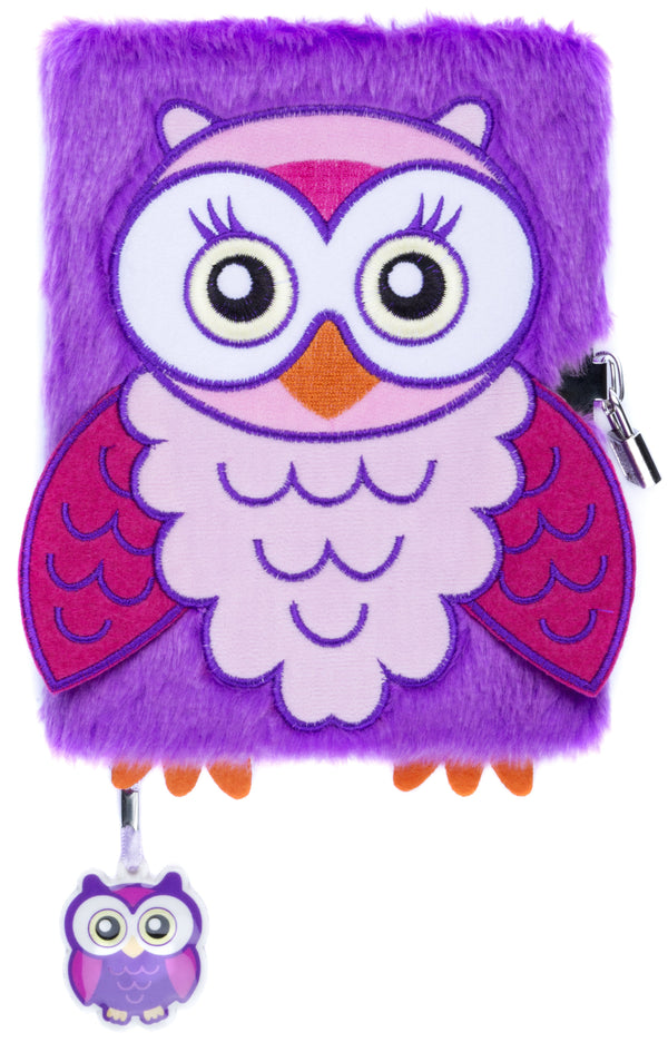 Carnet en peluche – hibou