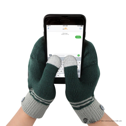 *Slytherin Fingerless Gloves with Removable Mittens