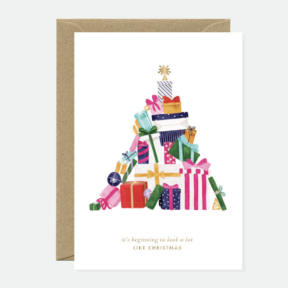 Expensive Christmas - Greeting card - Gold foil