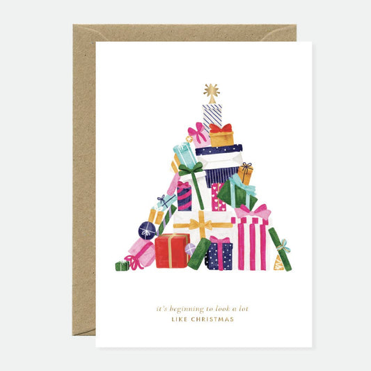 Expensive Christmas - Greeting card - Gold foil