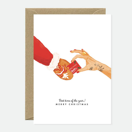 Santas Credit Card - Greeting card