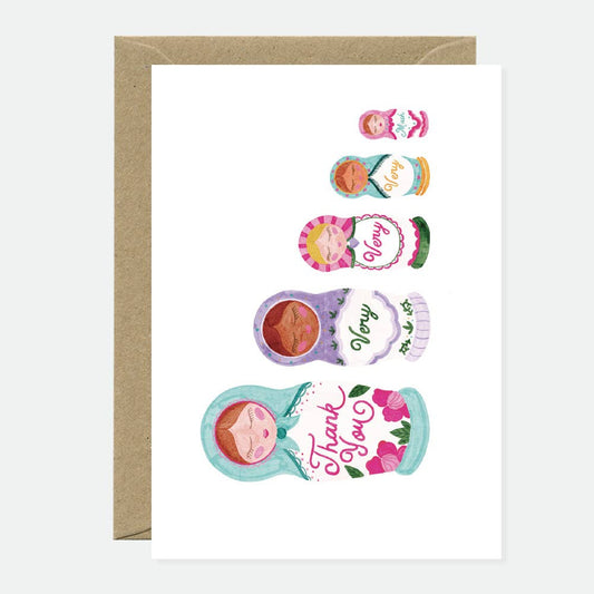Merci les filles - Greeting card