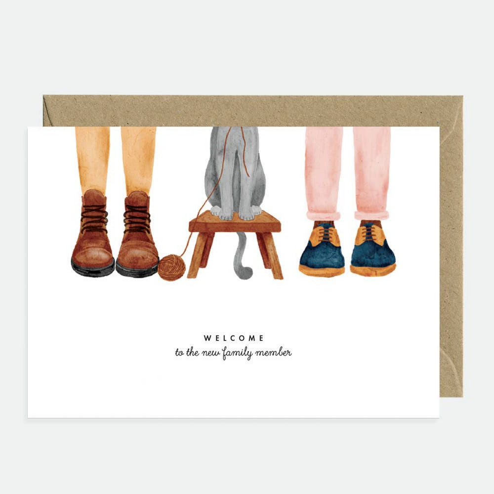 Welcome, Cat Family Member - Greeting card
