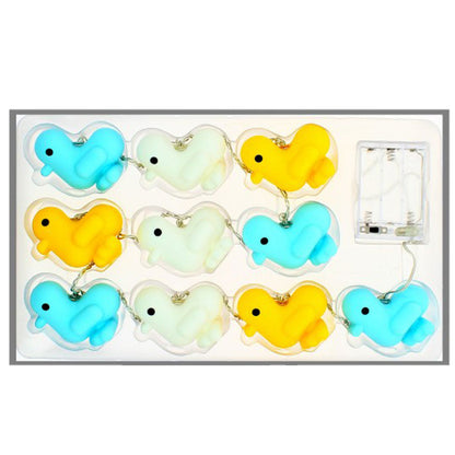 Blue duck light garland