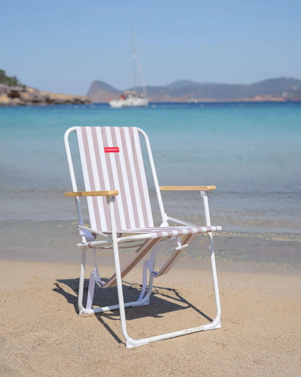 Foldable beach chair with handles – CALEDONIA