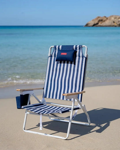 High Reclining Beach Chair with Cooler – LORELEI