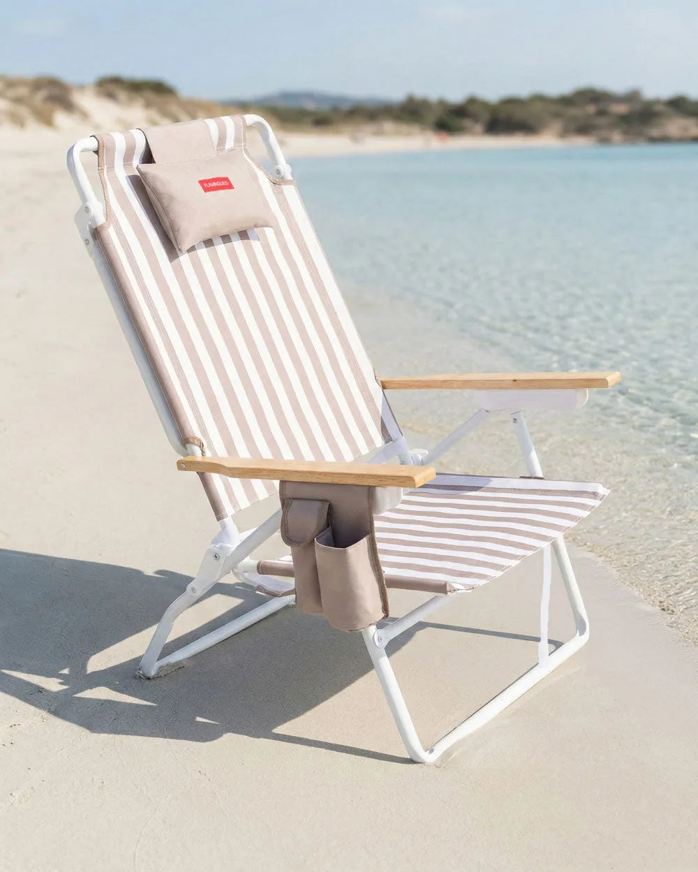 High Reclining Beach Chair with Cooler – LORELEI