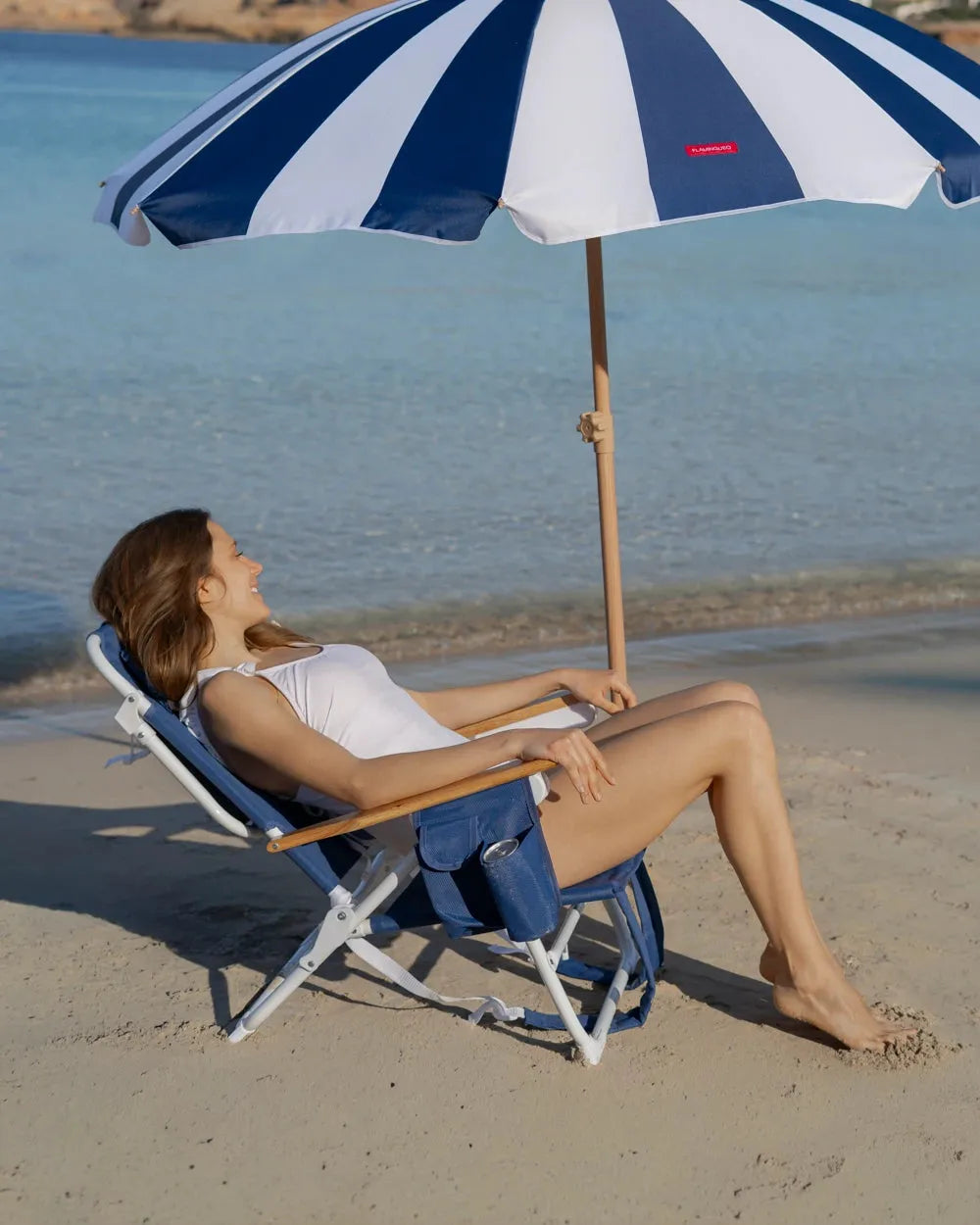 Textilene reclining beach chair – LUZIA