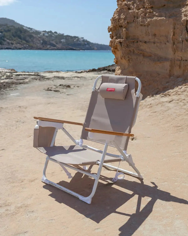 Textilene reclining beach chair – LUZIA
