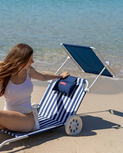 Beach hammock with wheels and parasol – FREYA