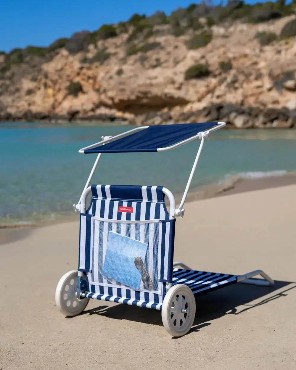 Beach hammock with wheels and parasol – FREYA