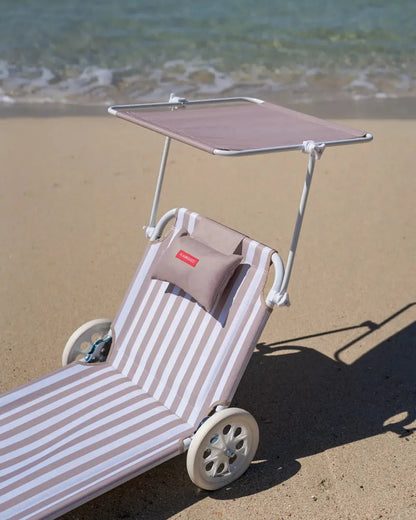 Hamaca de playa con ruedas y parasol – FREYA