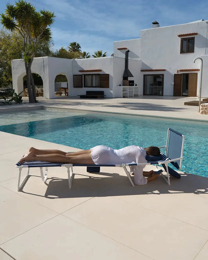 Reclining beach chair with parasol – TIVOLI