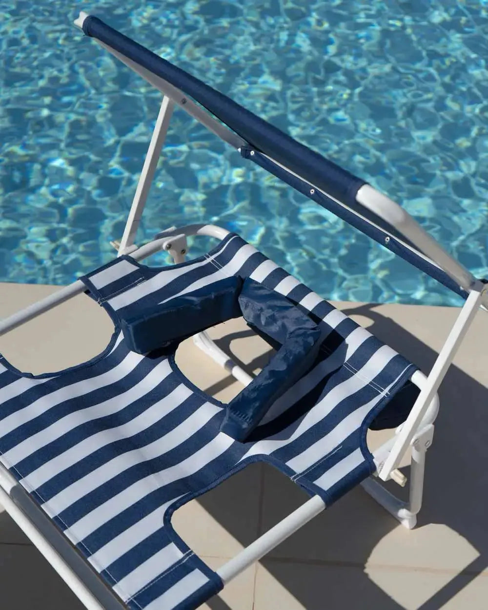 Reclining beach chair with parasol – TIVOLI