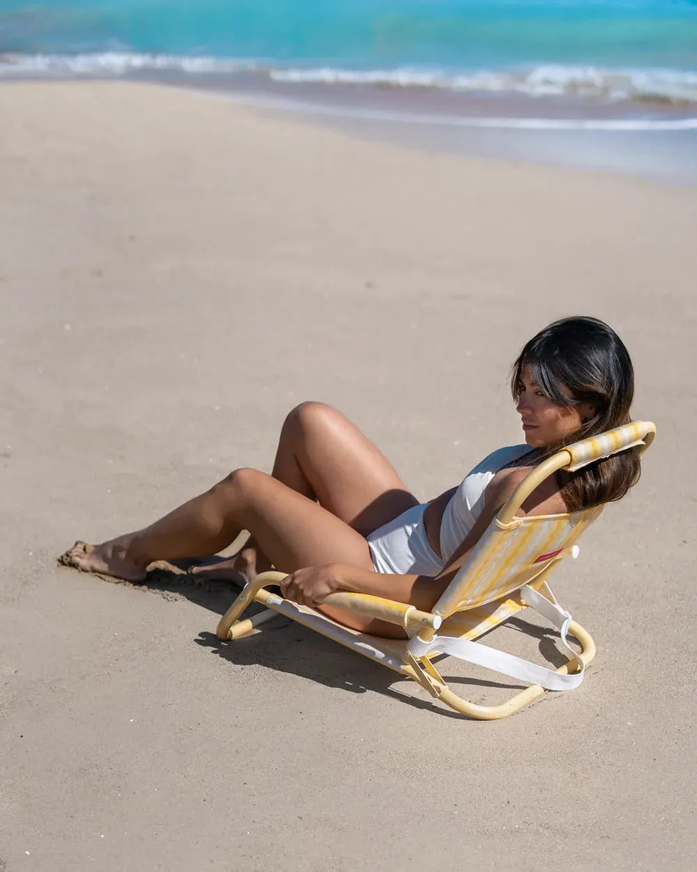 Foldable low beach chair – BAMBINA